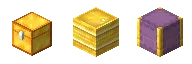 Gold Chest, Barrel, and Shulker Box Gold Chest, Barrel, and Shulker Box